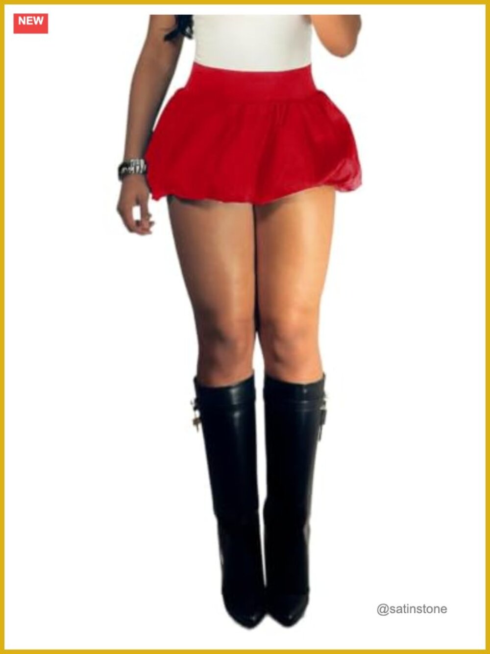 Women's High Waist Bubble Mini Skirt Puffy Balloon A-Line Polyester Summer